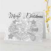 Frohe Weihnachts-Erwachsenenkarte Karte (Gelbe Blume)