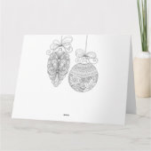 Frohe Weihnachts-Erwachsenenkarte Karte (Rückseite)