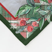 Frohe Weihnachts-Familie Foto Collage Template Fleecedecke (Ecke)