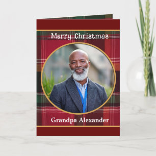Frohe Weihnachts Familie Foto Ferien Custom Feiertagskarte