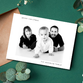Frohe Weihnachts Familie Foto Picture Holiday Card Feiertagskarte