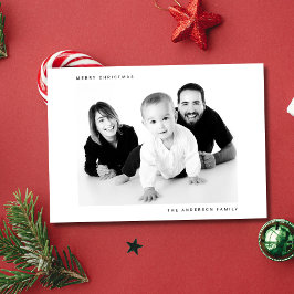 Frohe Weihnachts Familie Foto Picture Holiday Card Feiertagskarte