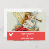 Frohe Weihnachts Familie Foto Postkarte (Vorne/Hinten)