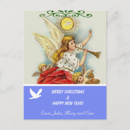 Frohe Weihnachts Familie Foto Postkarte