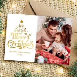 Frohe Weihnachts Familie Foto Weihnachtskarte Feiertagskarte