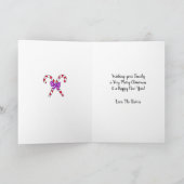 Frohe Weihnachts Familie Foto Whimsical Karte (Innenseite)