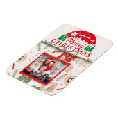 Frohe Weihnachts-Familie Magnet Fotokarte (Linke Seite)