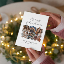 Frohe Weihnachts-Familie Puzzle Collage Fotos