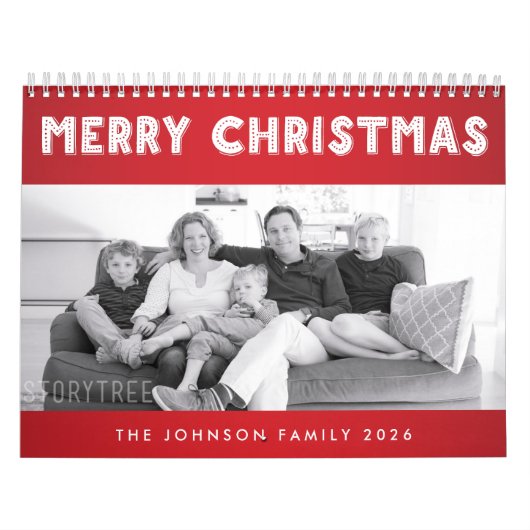 Frohe Weihnachts-Familienkalender 2026 Kalender (Titelbild)