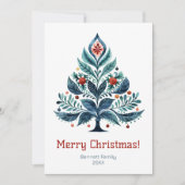 Frohe Weihnachts Familienurlaubskarte Einladung (Vorderseite)