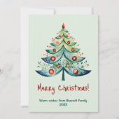 Frohe Weihnachts Familienurlaubskarte Einladung (Vorderseite)