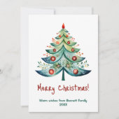 Frohe Weihnachts Familienurlaubskarte Einladung (Vorderseite)