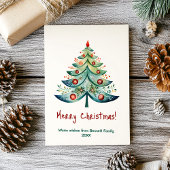 Frohe Weihnachts Familienurlaubskarte Einladung