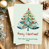 Frohe Weihnachts Familienurlaubskarte Einladung