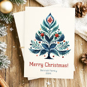 Frohe Weihnachts Familienurlaubskarte Einladung