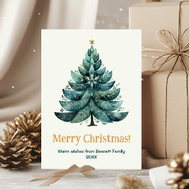 Frohe Weihnachts Familienurlaubskarte Einladung