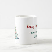Frohe Weihnachts Familienurlaubskarte Kaffeetasse (Mittel)