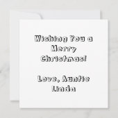 Frohe Weihnachts-Farbseite Einladung (Rückseite)