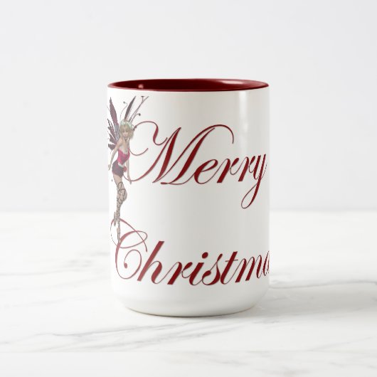Frohe Weihnachts-Fee 1 - Ferien Kaffee Tasse (Mittel)