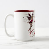 Frohe Weihnachts-Fee 1 - Ferien Kaffee Tasse (Links)