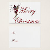 Frohe Weihnachts-Fee Weihnachtsgeschenke Tags (Vorne & Hinten)