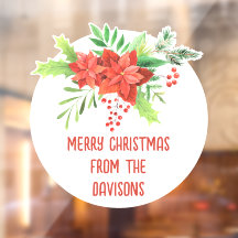 Frohe Weihnachts-Feier Florals Name