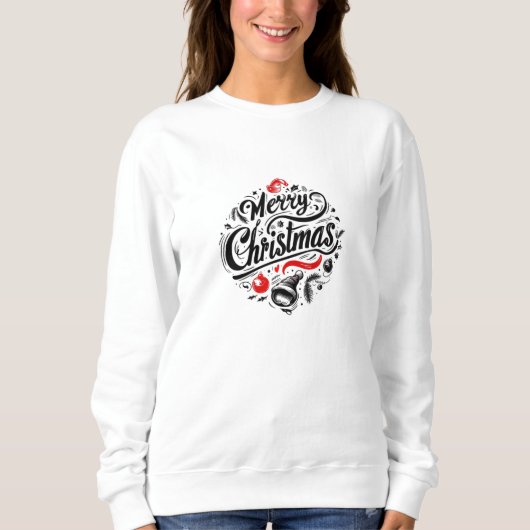 "Frohe Weihnachts-Feier" Sweatshirt (Vorderseite)