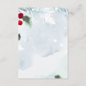 Frohe Weihnachts-Feiertag Gastdetails Begleitkarte (Rückseite)