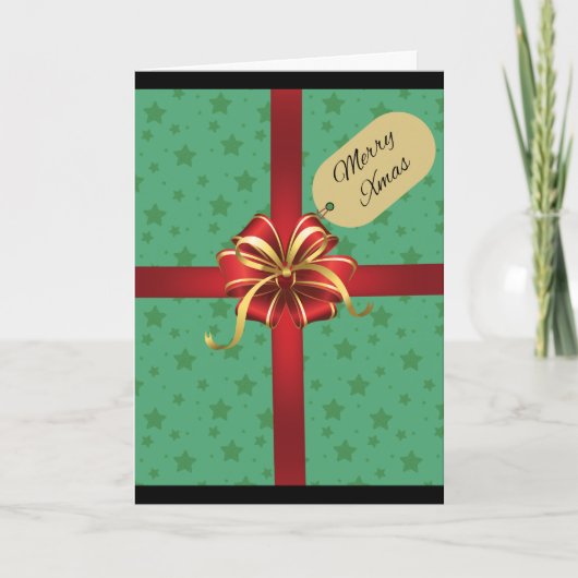 Frohe Weihnachts-Feiertag Grußkarte Dankeskarte (Vorderseite)