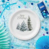 Frohe Weihnachts-Feiertag-Party-Papier Teller (Party)