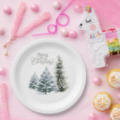 Frohe Weihnachts-Feiertag-Party-Papier Teller (Party)