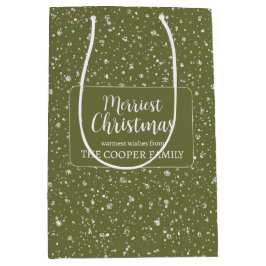 Frohe Weihnachts-Feiertag Weihnachtsfeiertag Gesch Mittlere Geschenktüte