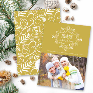 Frohe Weihnachts-Feiertage Deko Frame Foto Feiertagskarte