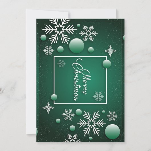 Frohe Weihnachts Feiertage Geschenkdesign Dankeskarte (Vorderseite)