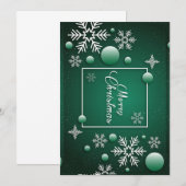Frohe Weihnachts Feiertage Geschenkdesign Dankeskarte (Vorne/Hinten)