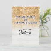 Frohe Weihnachts Feiertage Geschenkdesign Einladung (Stehend Vorderseite)