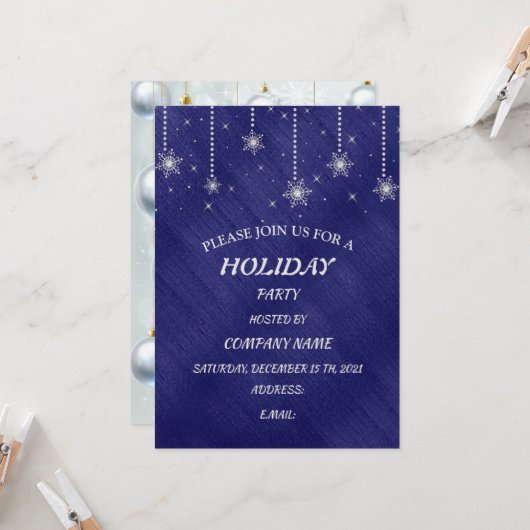 Frohe Weihnachts Feiertage Geschenkdesign Einladung (Vorderseite/Rückseite Beispiel)