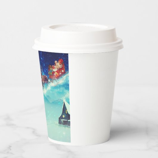 Frohe Weihnachts Feiertage Geschenkdesign Pappbecher (Links)