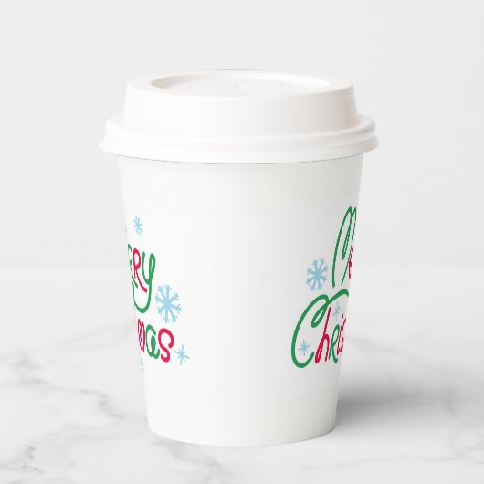 Frohe Weihnachts Feiertage Geschenkdesign Pappbecher (Links)