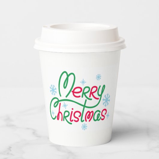 Frohe Weihnachts Feiertage Geschenkdesign Pappbecher (Rückseite)