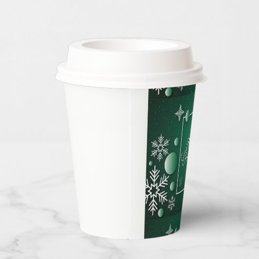 Frohe Weihnachts Feiertage Geschenkdesign Pappbecher (Rechts)