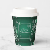 Frohe Weihnachts Feiertage Geschenkdesign Pappbecher (Vorderseite)