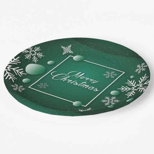 Frohe Weihnachts Feiertage Geschenkdesign Pappteller (Schrägansicht)