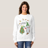 Frohe Weihnachts Feiertage Gnome Sweatshirt (Vorne ganz)