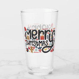 Frohe Weihnachts Feiertage Pint Glas