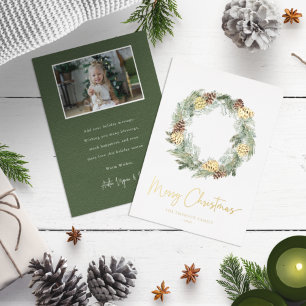 Frohe Weihnachts-Feiertags-Folienkarte Folieneinladung