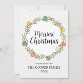 Frohe Weihnachts-Feiertagskarte Feiertagskarte (Vorderseite)