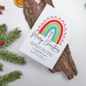 Frohe Weihnachts-Festival Regenbogen Candy Cane He