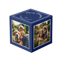 Frohe Weihnachts festliche Blue Custom Foto