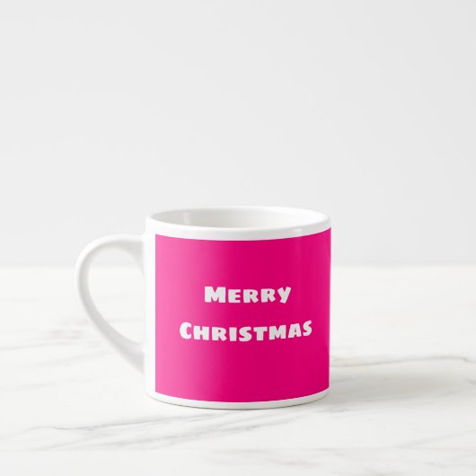 Frohe Weihnachts-festliche Liebe, Warmth Deep Pink Espressotasse (Links)